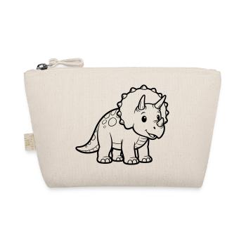 Baby Triceratops - Organic Pouch - nature - Front