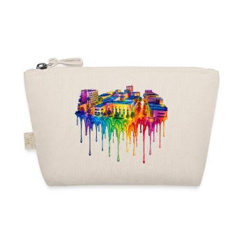 Bakersfield California Dripping Paint - Organic Pouch - nature - Front