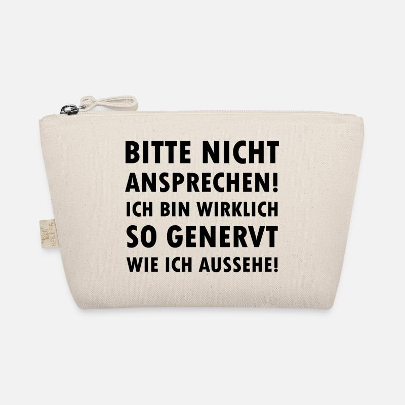 Bitte nicht ansprechen ich bin genervt Spruch Bio-Täschchen