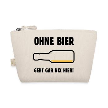 Ohne Bier Geht Gar Nix Hier! (Bierchen / POS 2C) - Bio-Täschchen - Natur - Vorne