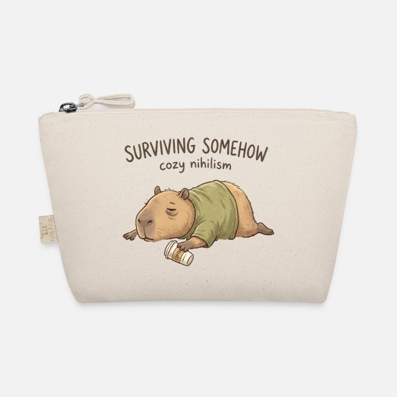 Kuscheliger Nihilismus Capybara Bio-Täschchen