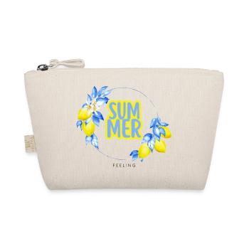Summer Lemons Circle - Organic Pouch - nature - Front