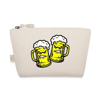 Beer Comic Beer Glass - Organic Pouch - nature - Front