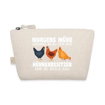 Hühnerflüsterer Huhn Hühnerhalter Hühner - Bio-Täschchen - Natur - Vorne