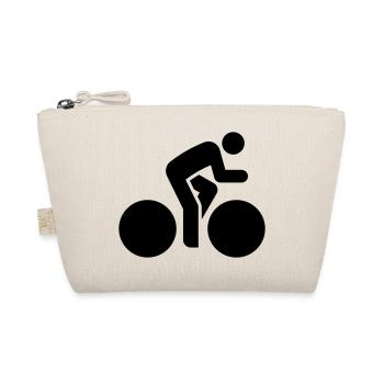 Cyclist, Bicycle, Bike Tour, Road Bike - Organic Pouch - nature - Front