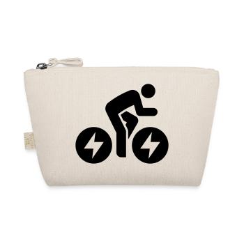 E-bike, e-biker, bike tour - Organic Pouch - nature - Front