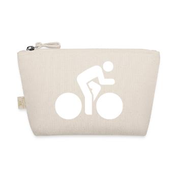 Cyclist, Bicycle, Road Bike, Bike Tour - Organic Pouch - nature - Front