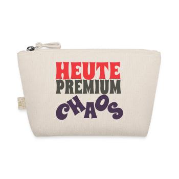 Premium Chaos – Heute offiziell eskaliert - Bio-Täschchen - Natur - Vorne