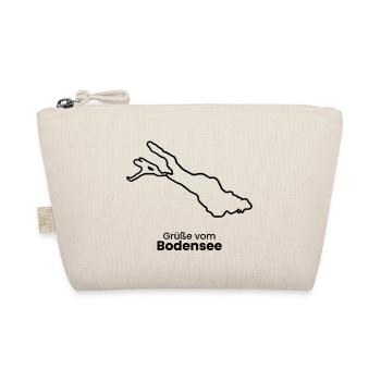 Grüße vom Bodensee Souvenir T-Shirt Urlaub - Bio-Täschchen - Natur - Vorne