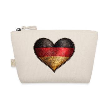 Deutschland Herz - Bio-Täschchen - Natur - Vorne
