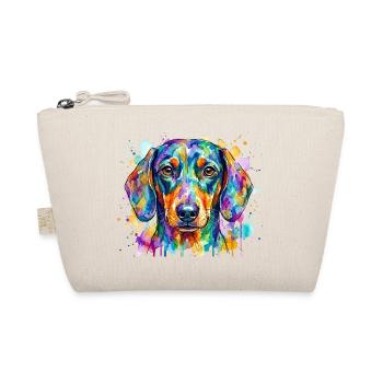 Portrait aquarelle du chien arc-en-ciel - Trousse biologique - nature - Devant