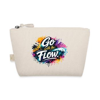 Go With the Flow Graffiti Surf Art Design - Bio-Täschchen - Natur - Vorne
