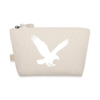 Adler Silhouette - Bio-Täschchen - Natur - Vorne