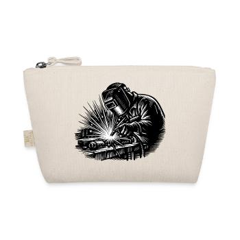 Welder Sparks Metal Industry Work Pride - Organic Pouch - nature - Front