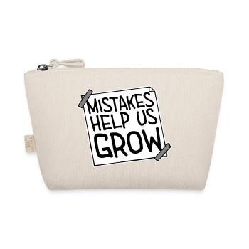 Mistakes Help Us Grow Lustig Motivational Wachstum - Bio-Täschchen - Natur - Vorne