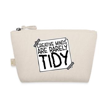 Creative Minds Are Rarely Tidy Funny Creative Logo - Organic Pouch - nature - Front
