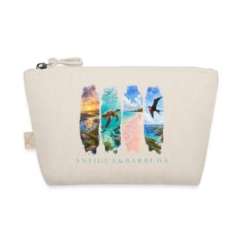 Antigua Barbuda Travel – Caribbean Beach & Sea - Organic Pouch - nature - Front