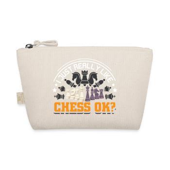 Chess Chess Player Chessboard - Organic Pouch - nature - Front