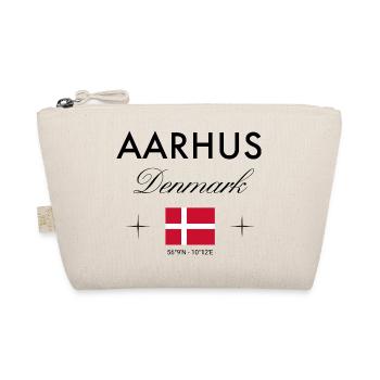 Aarhus Denmark Coordinates Travel Souvenir - Organic Pouch - nature - Front