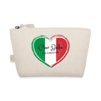 Ciao Bella Italian Heart - Organic Pouch - nature - Front