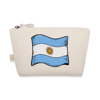 Argentine Sun Flag Art - Organic Pouch - nature - Front