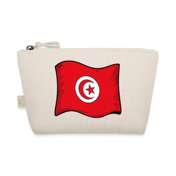 Tunisische Flagge  - Bio-Täschchen - Natur - Vorne