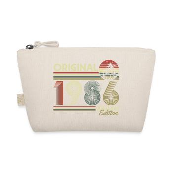 Original 1986 Vintage Vintage Retro Birthday - Organic Pouch - nature - Front