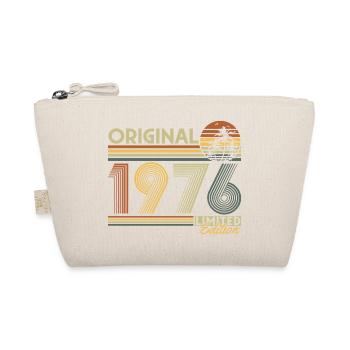 1976 Jahrgang Vintage Retro Geburtstag Geschenk - Bio-Täschchen - Natur - Vorne