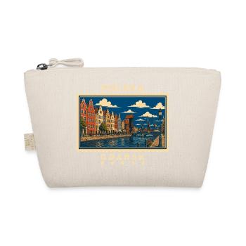 Polen Gdańsk Vintage Reisemarke - Bio-Täschchen - Natur - Vorne