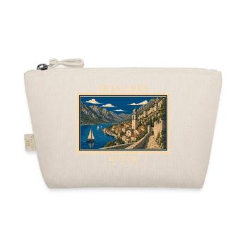 Montenegro Kotor Vintage Reisemarke - Bio-Täschchen - Natur - Vorne