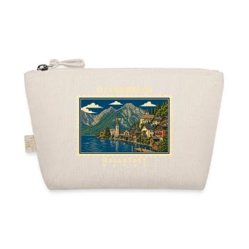 Österreich Hallstatt Vintage Reisemarke - Bio-Täschchen - Natur - Vorne