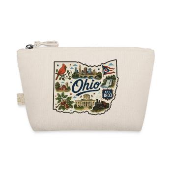 Ohio Buckeye State Vintage Travel Sticker - Organic Pouch - nature - Front
