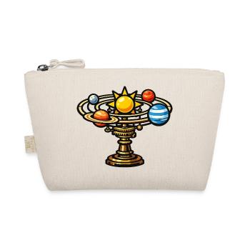 Solar orbital on bronze stem - Organic Pouch - nature - Front