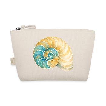 Water-coloured shell spiral - Organic Pouch - nature - Front