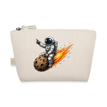 Astronaut hits meteor rocket - Organic Pouch - nature - Front