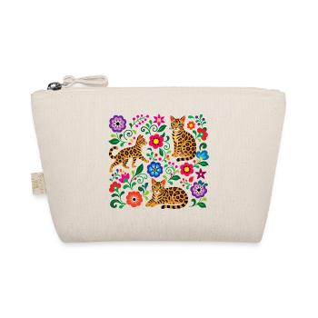 Folk Art Bengal Pattern - Organic Pouch - nature - Front