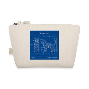 Technical Cats Illustration - Organic Pouch - nature - Front