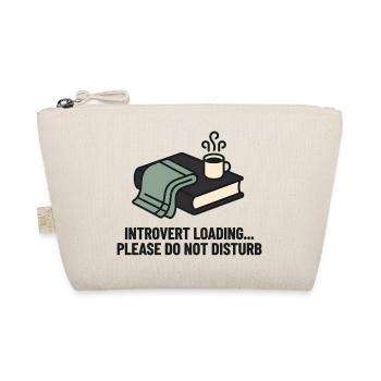 Introvert Loading Cozy Reading Mug - Organic Pouch - nature - Front