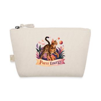 Mystical Folk Art Bengal Cat - Organic Pouch - nature - Front