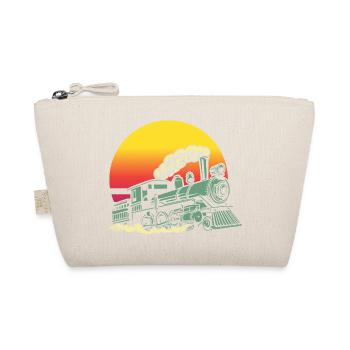 Locomotive rétro vintage Sunset Train - Trousse biologique - nature - Devant