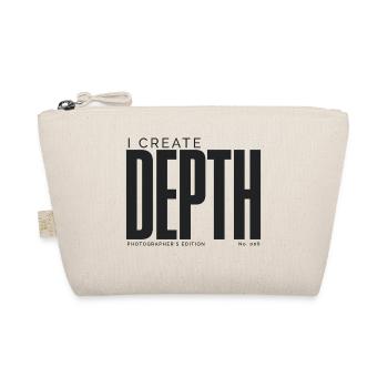 I Create Depth | Photographer's Edition - Organic Pouch - nature - Front