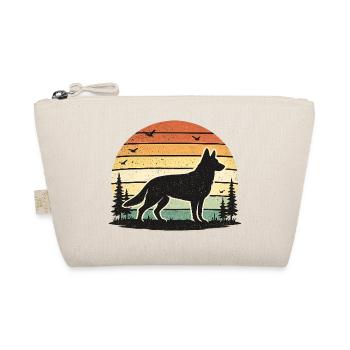 Wolf's call in retro sunset - Organic Pouch - nature - Front
