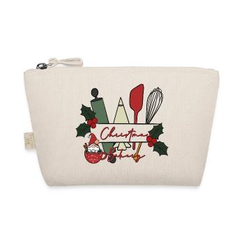 Weihnachtsbäckerei Motiv - Bio-Täschchen - Natur - Vorne
