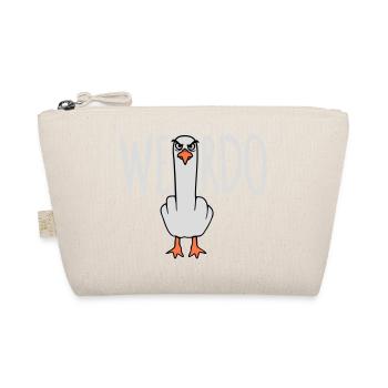 Weirdo Komischer Lustiger Mittelfinger Möwe Vogel - Bio-Täschchen - Natur - Vorne