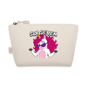 Six Seven Unicorn  - Bio-Täschchen - Natur - Vorne