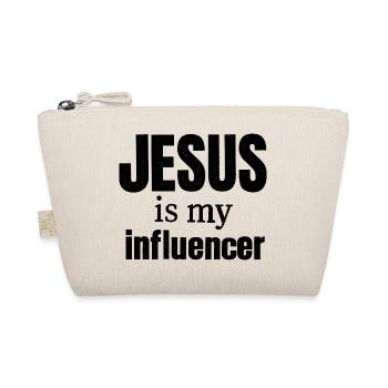 Jesus is my Influencer - Bio-Täschchen - Natur - Vorne