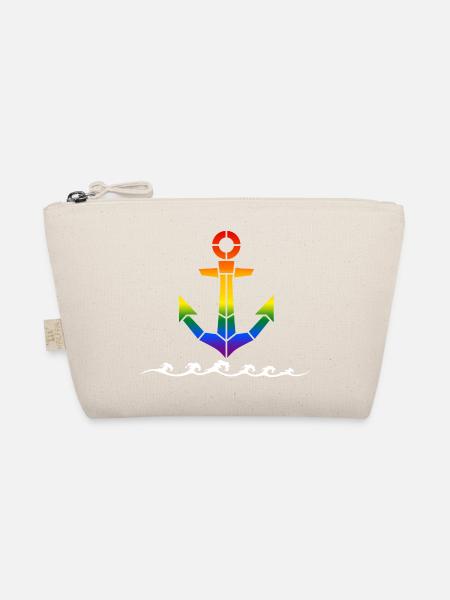 LGBTQ Anker Nordsee - Bio-Täschchen - Natur