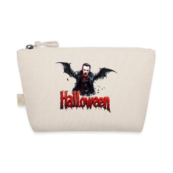 Vampir Halloween Druck Dracula - Bio-Täschchen - Natur - Vorne