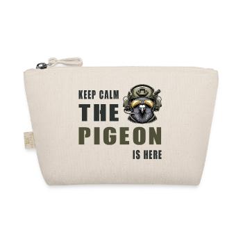 Keep Calm Die Taube Ist Hier - Bio-Täschchen - Natur - Vorne