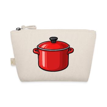 Roter Topf Cartoon Stil - Bio-Täschchen - Natur - Vorne